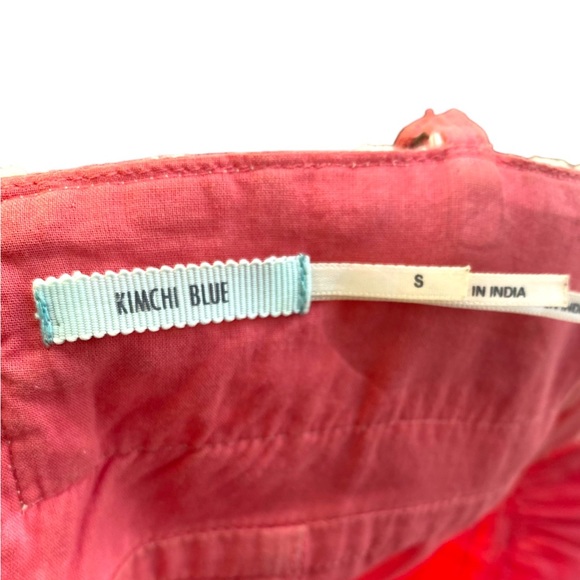 Urban Outfitters Boho Hippie Chic Dress - Pink w Crochet Accents & Pockets - Picture 4 of 4